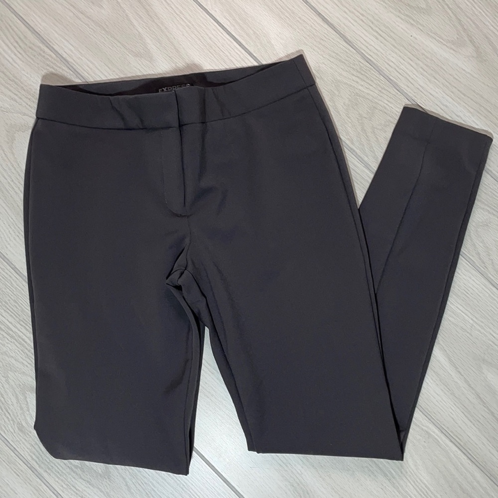 Charcoal Gray Express Stretch Career Pants Size 4